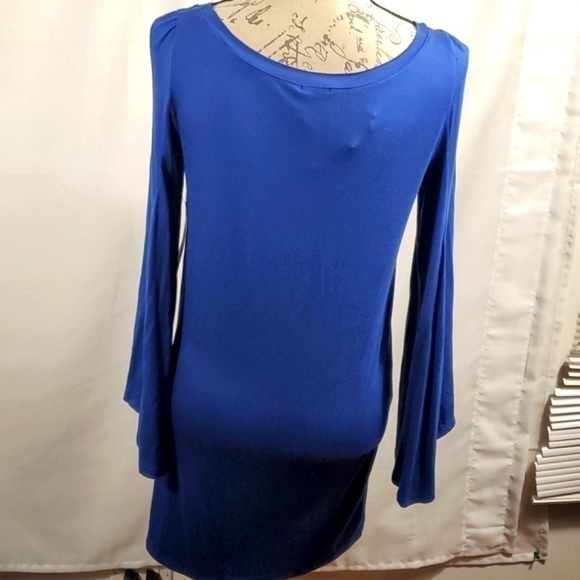 Ella Moss Blue Tunic with Belle sleeve Size Small New with tags - Picture 8 of 16